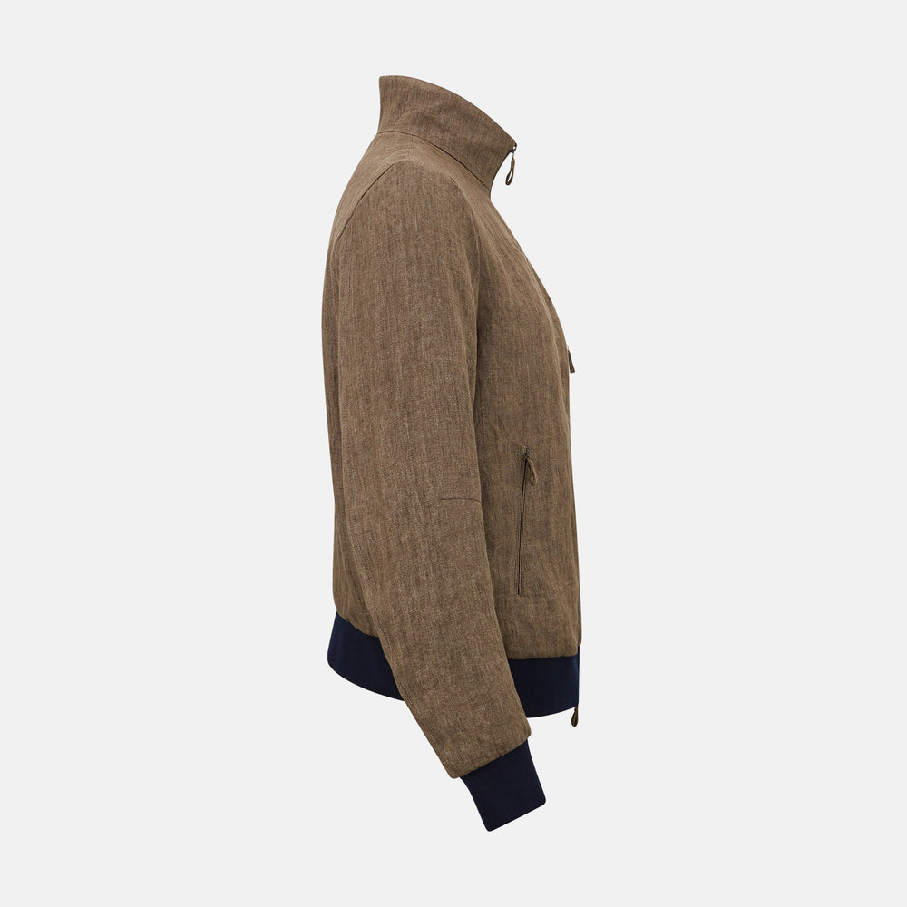 Fairway Pinecone Golf Jacket in Linen