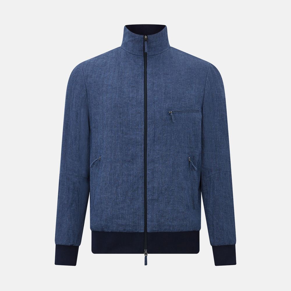 Fairway Denim Golf Jacket in Linen