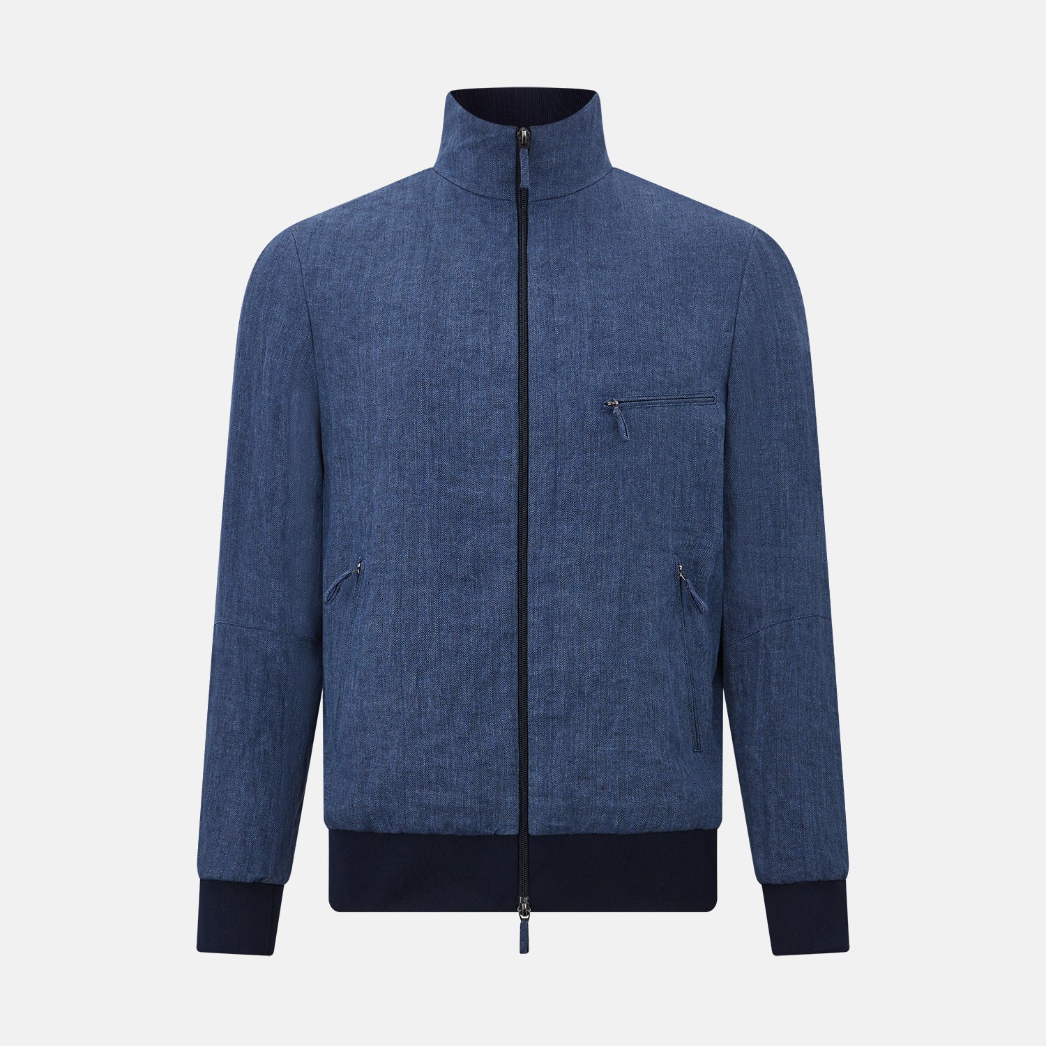 View 1 of product Fairway Denim Golf Jacket in Linen