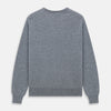 View 4 of product Flannel Grey Crew Neck Cashmere Jumper
