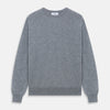 View 1 of product Flannel Grey Crew Neck Cashmere Jumper
