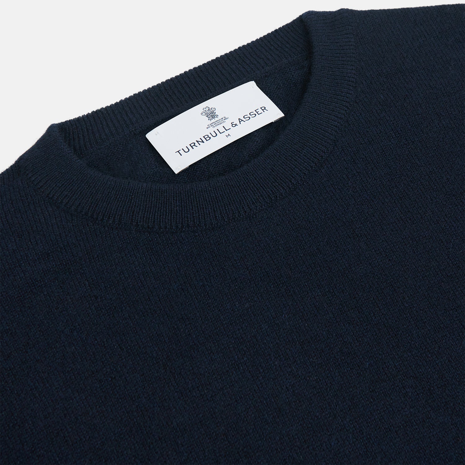 View 2 of product Navy Crew Neck Cashmere Jumper