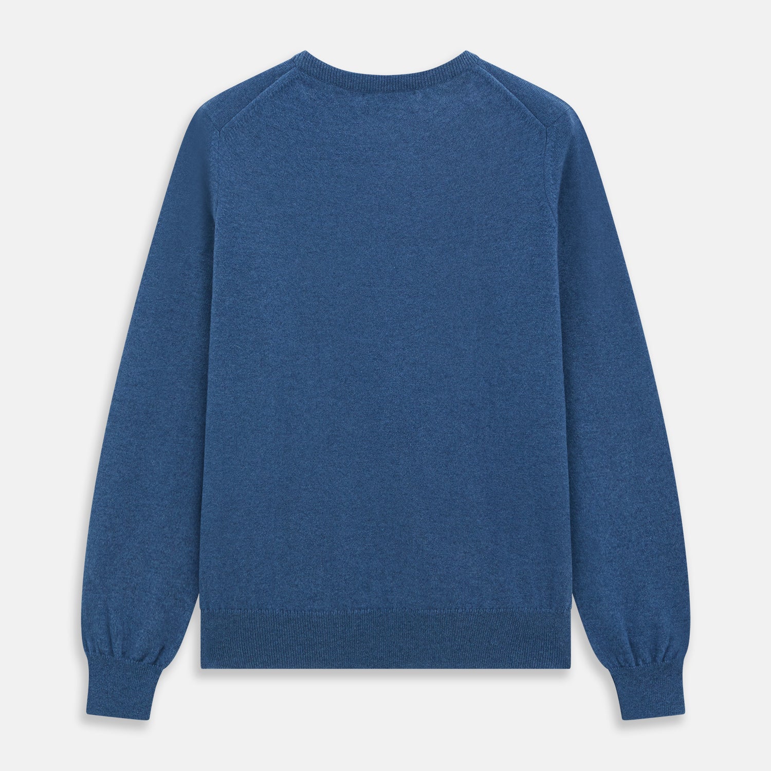 View 4 of product Blue Crew Neck Cashmere Jumper