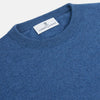 View 2 of product Blue Crew Neck Cashmere Jumper