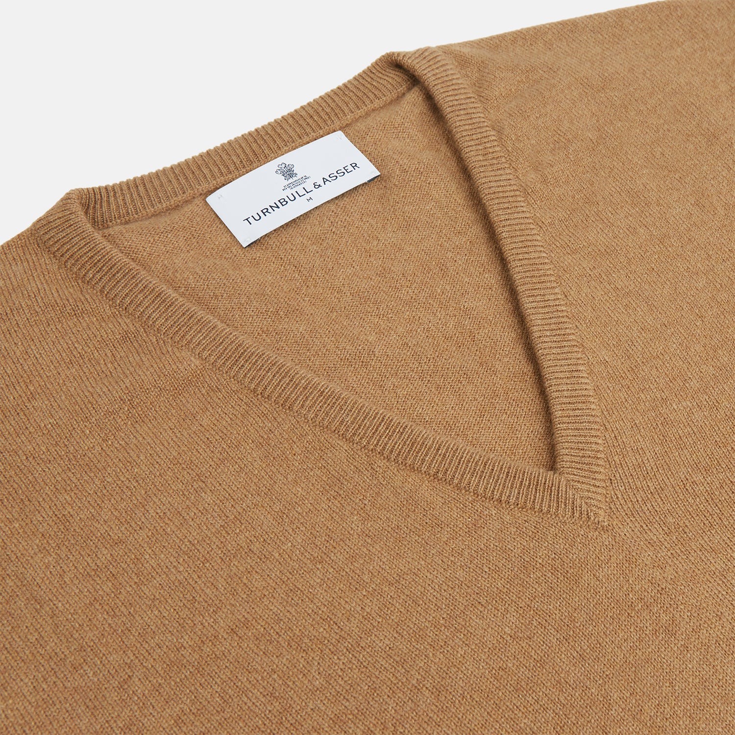 View 2 of product Natural V-Neck Cashmere Jumper