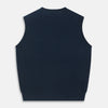 View 1 of product Navy V-Neck Cashmere Slipover