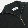 View 2 of product Charcoal Half-Zip Cashmere Jumper