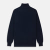 View 4 of product Navy Half-Zip Cashmere Jumper