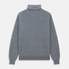 View 4 of product Kylian Flannel Grey Roll Neck Jumper