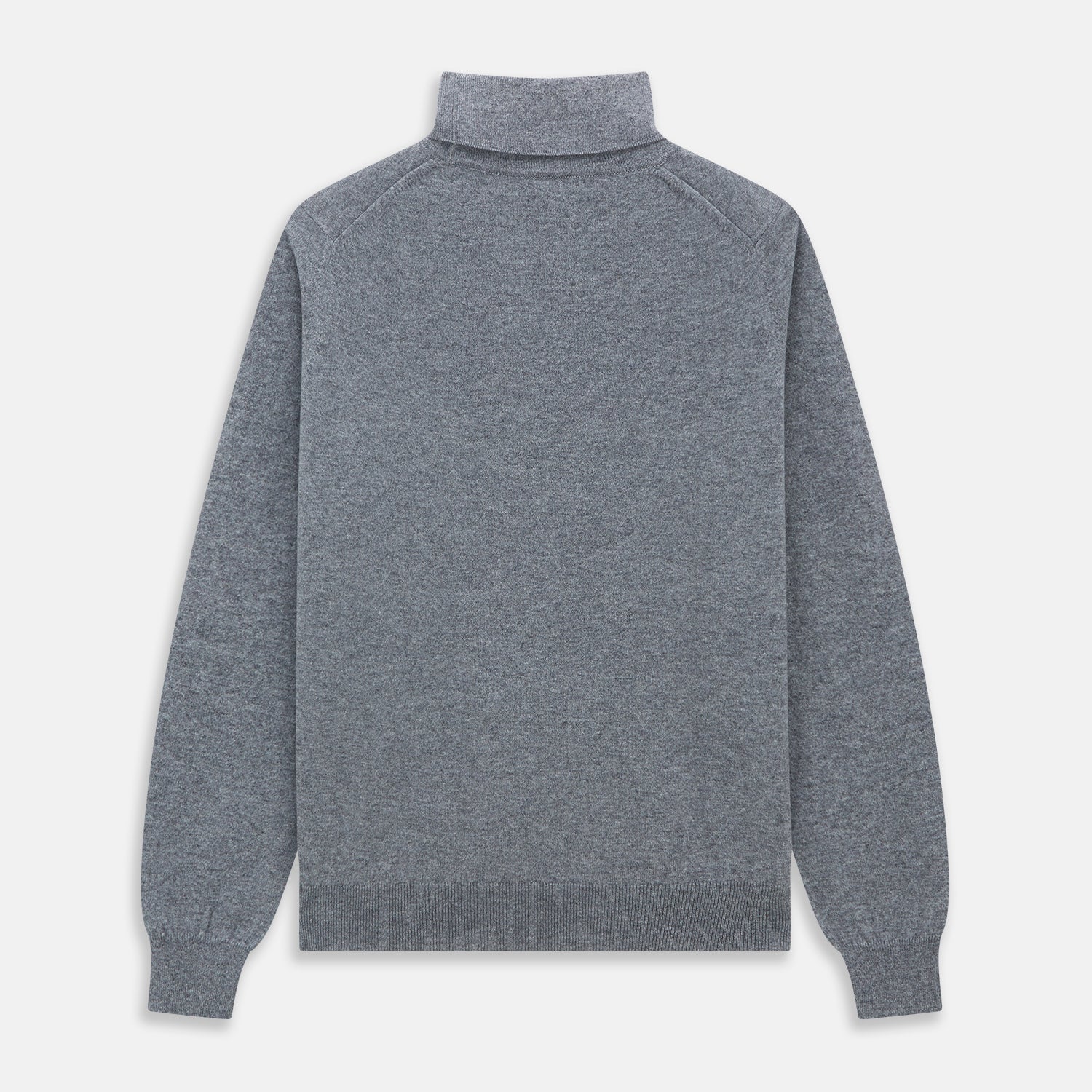 View 4 of product Kylian Flannel Grey Roll Neck Jumper