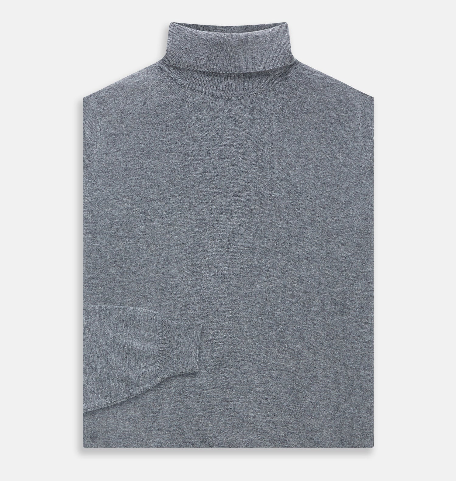 View 3 of product Kylian Flannel Grey Roll Neck Jumper