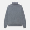View 1 of product Kylian Flannel Grey Roll Neck Jumper