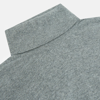 Kylian Flannel Grey Roll Neck Jumper