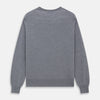 View 4 of product Grey Crew Neck Merino Wool Jumper