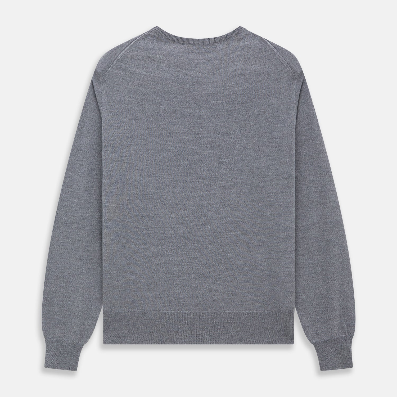 View 4 of product Grey Crew Neck Merino Wool Jumper