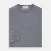 View 3 of product Grey Crew Neck Merino Wool Jumper