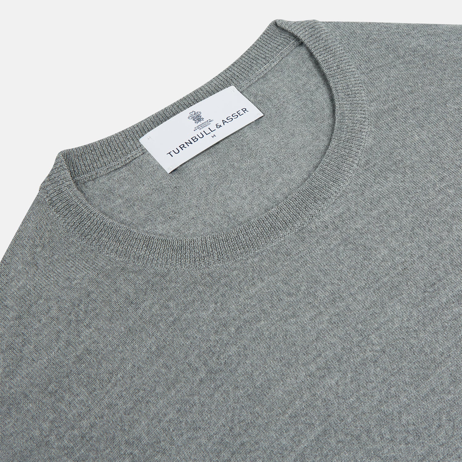 View 2 of product Grey Crew Neck Merino Wool Jumper