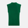 View 3 of product Hunter Green Fine Merino V-Neck Vest