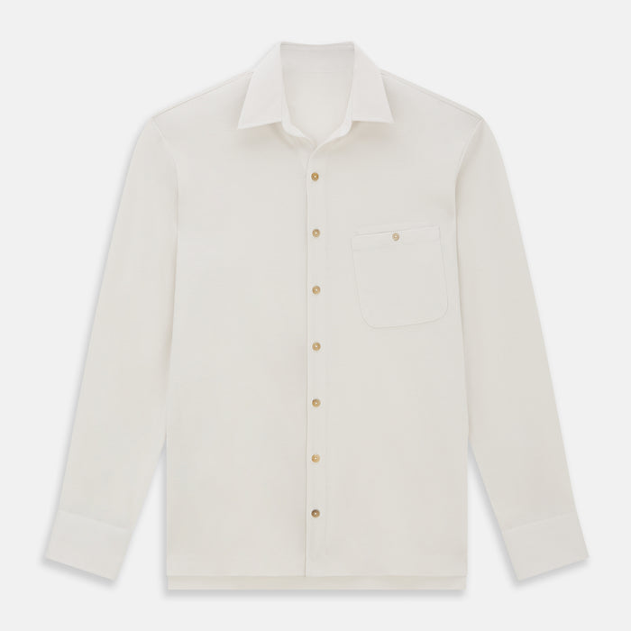White Pique Shirt