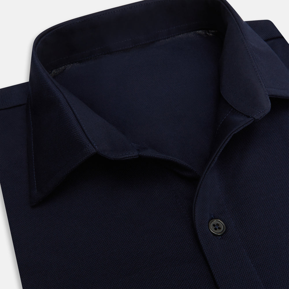 Navy Pique Shirt