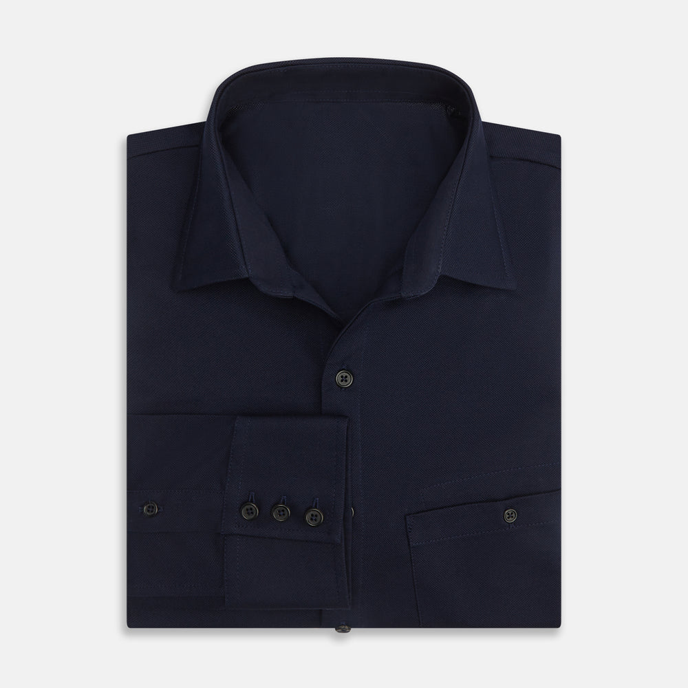 Navy Pique Shirt