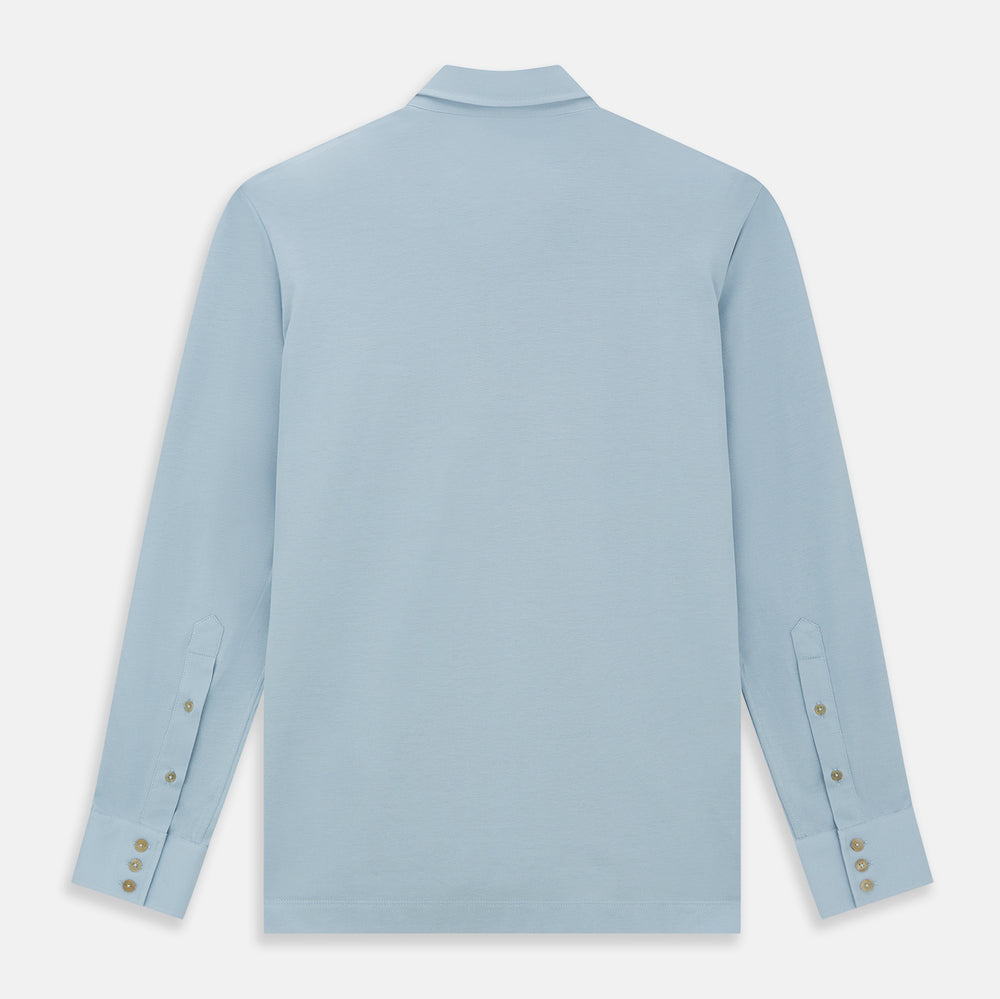 Pale Blue Pique Shirt