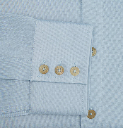 Pale Blue Pique Shirt Image 3