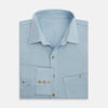 View 5 of product Pale Blue Pique Shirt