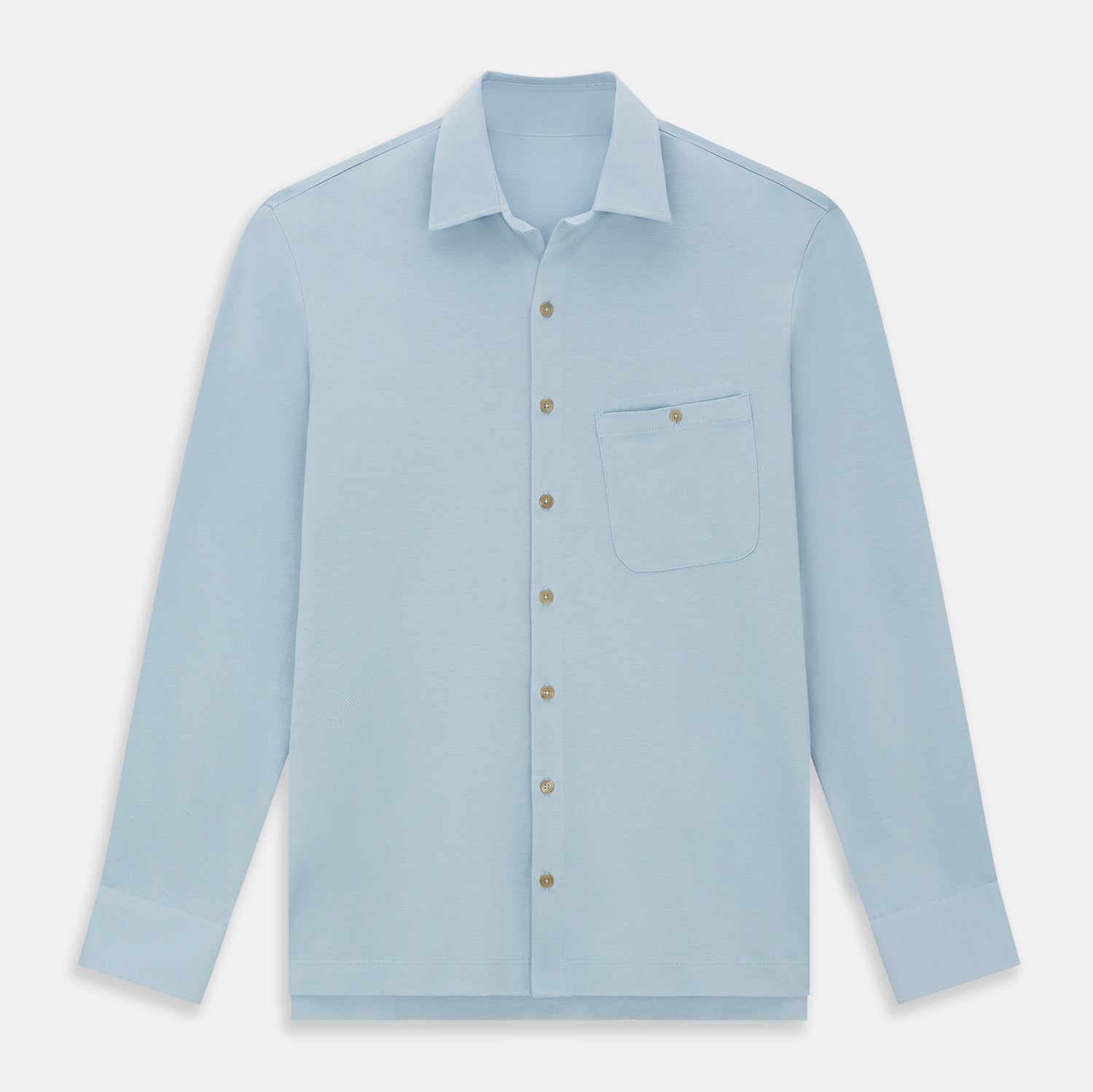 View 1 of product Pale Blue Pique Shirt