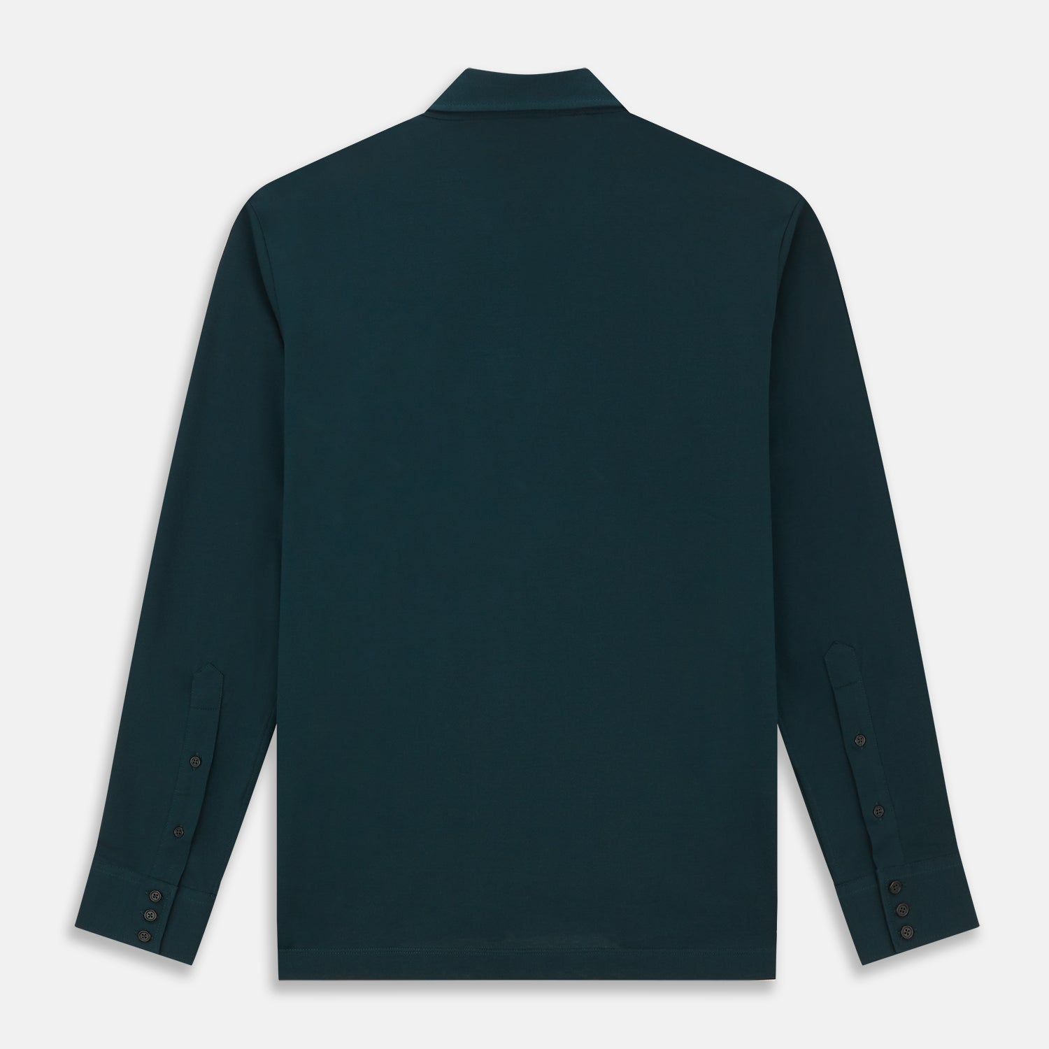 Dark Green Cotton Polo Shirt