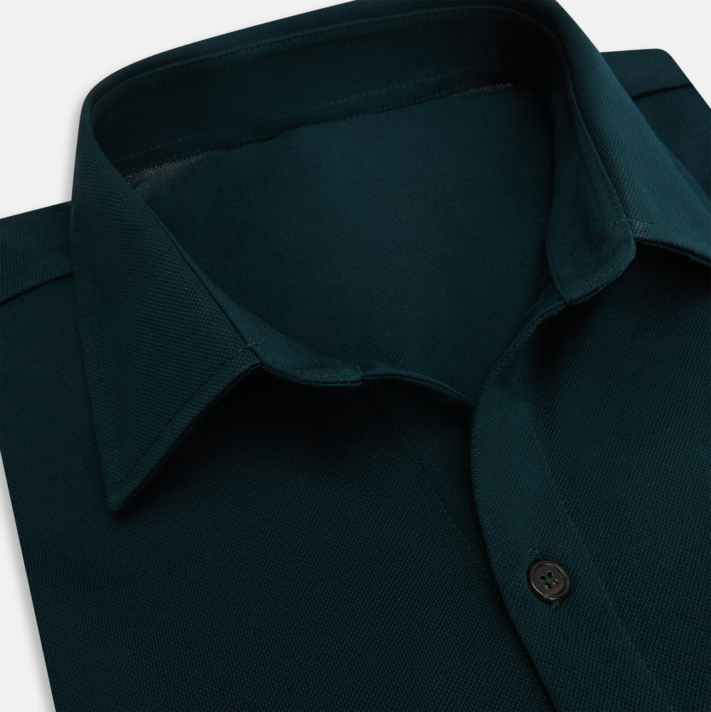 Dark Green Pique Shirt