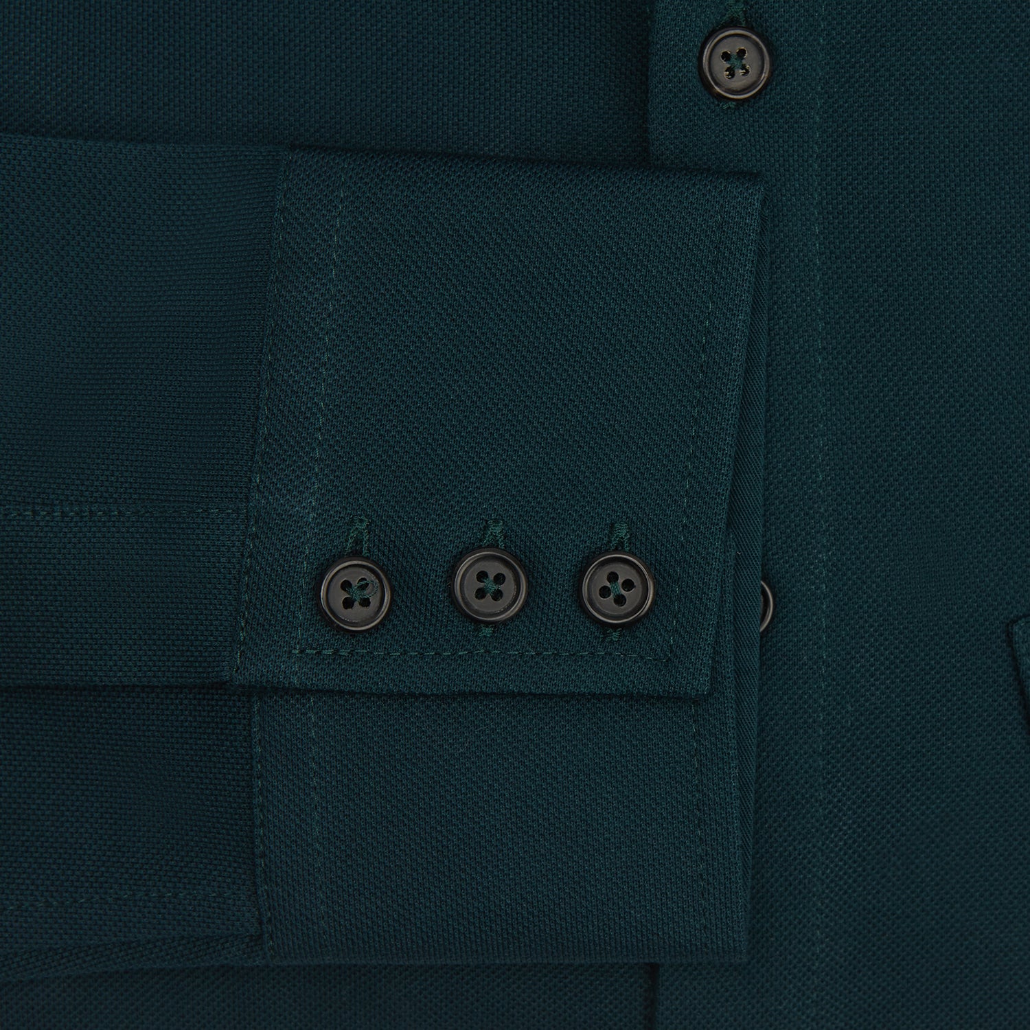 View 3 of product Dark Green Pique Shirt