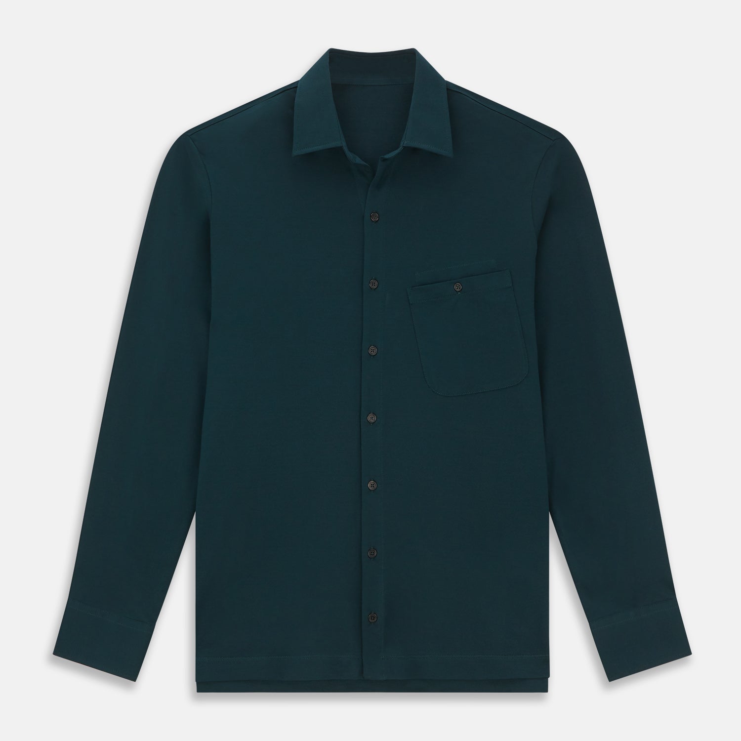 Dark Green Pique Shirt