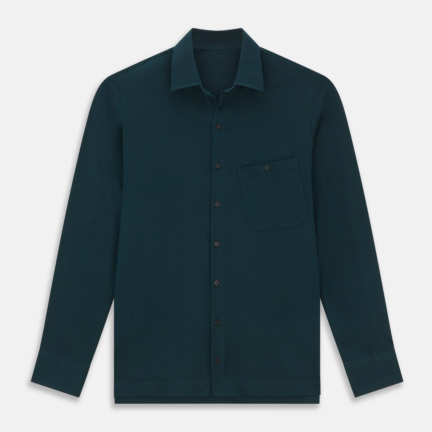 View 1 of product Dark Green Pique Shirt