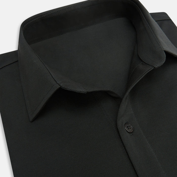 Moss Green Pique Shirt Image 1