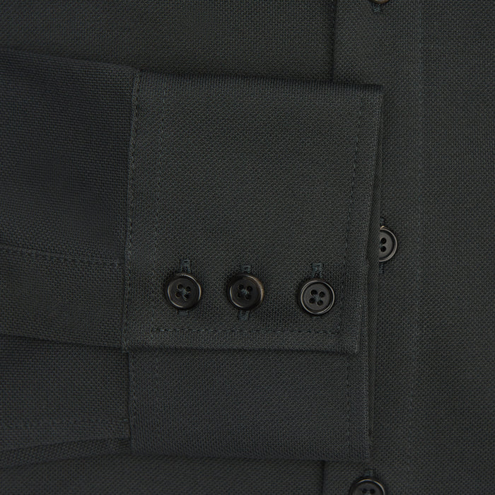 Moss Green Pique Shirt Image 3