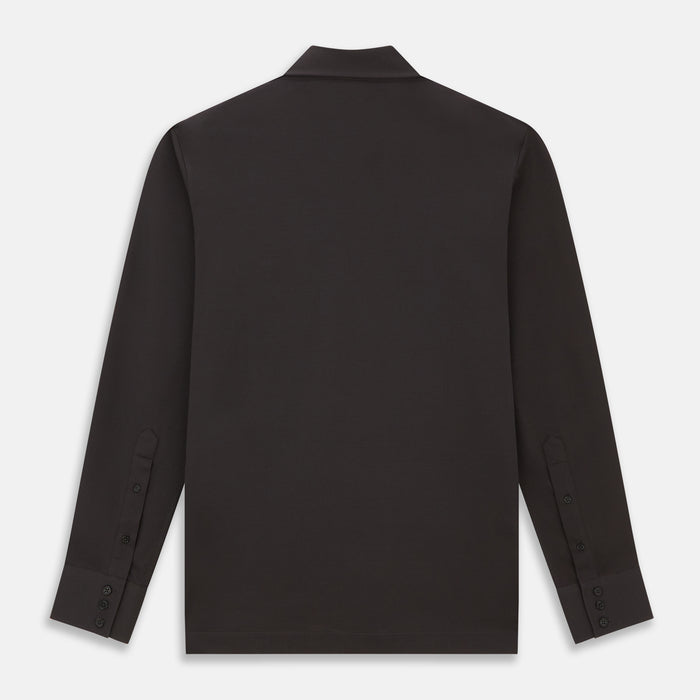 Brown Pique Shirt Image 2