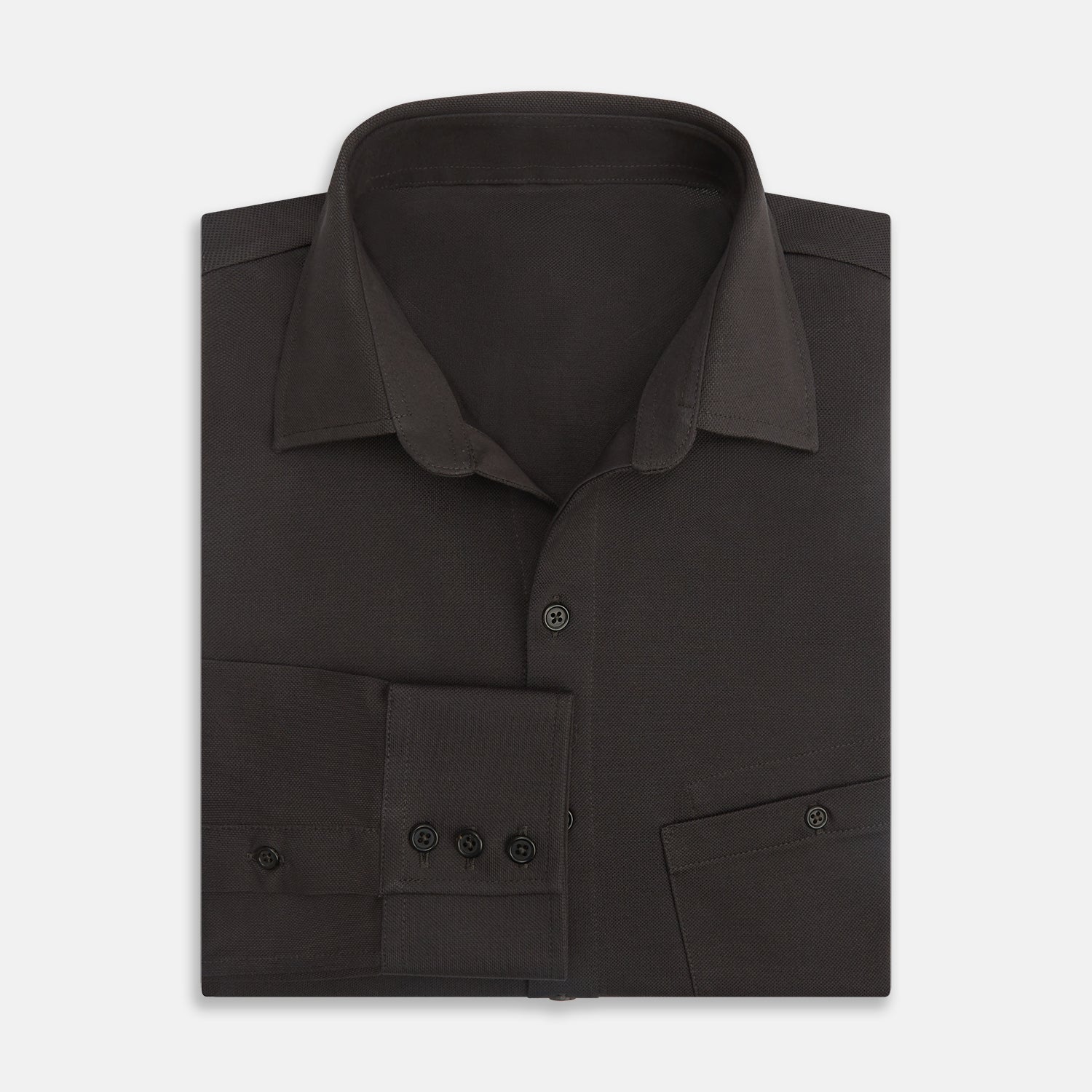 View 5 of product Brown Pique Shirt