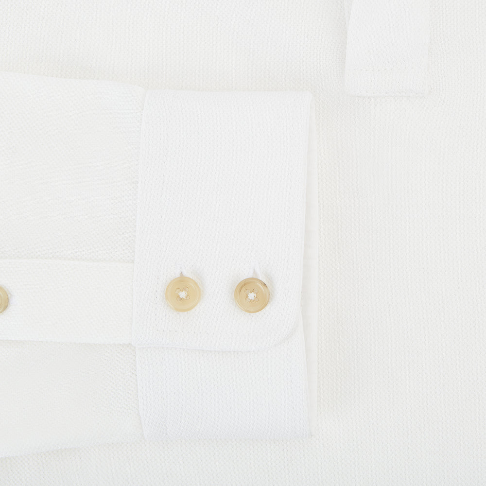 Cream Rugby Polo Shirt in Cotton