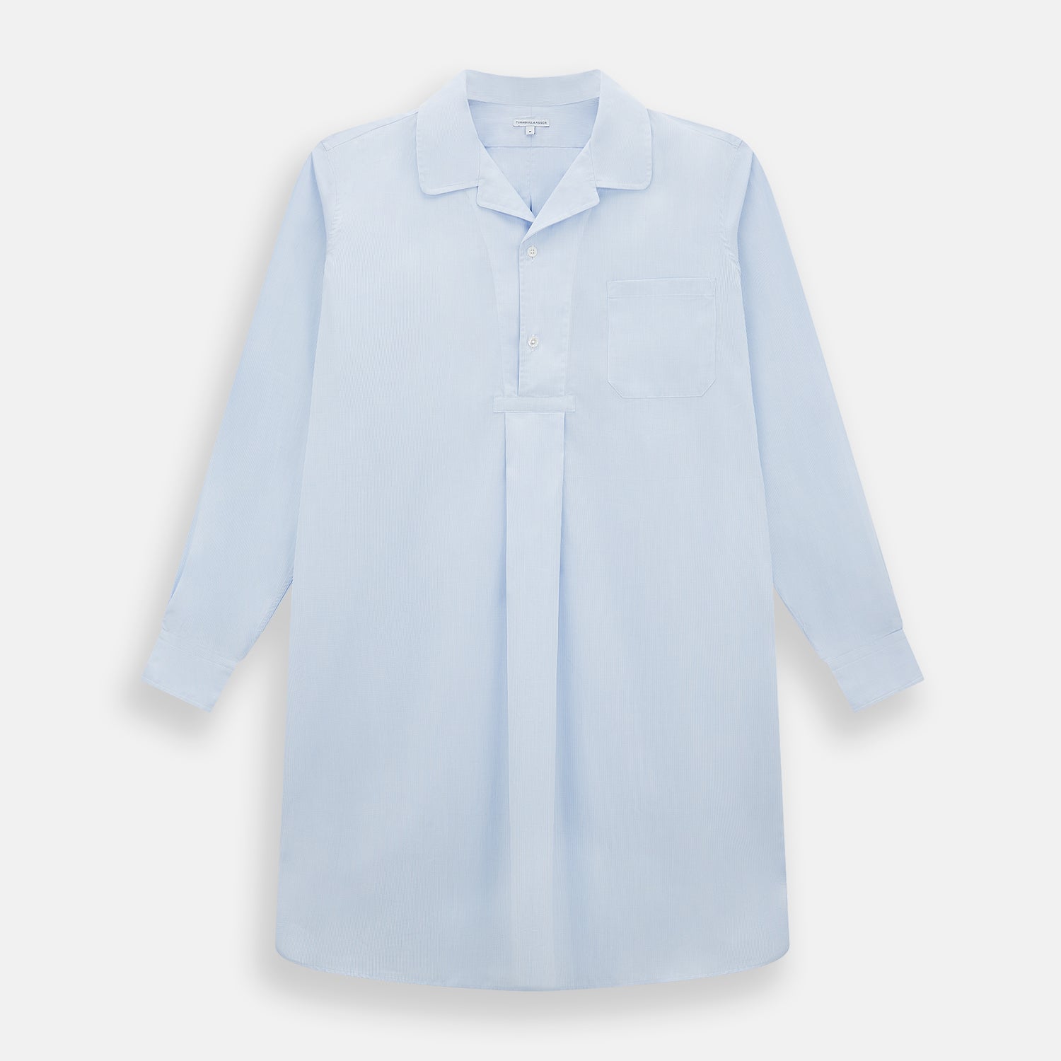 View 1 of product Pale Blue Fine Micro Check Nightshirt