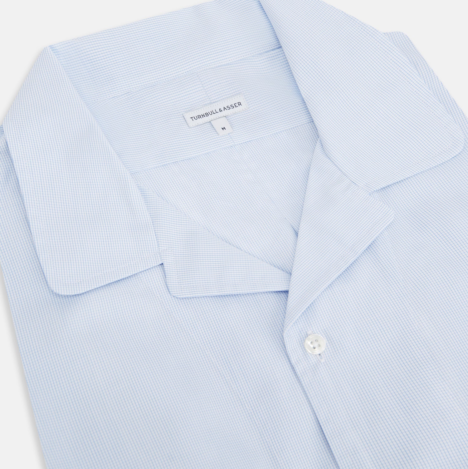 View 2 of product Pale Blue Fine Micro Check Nightshirt