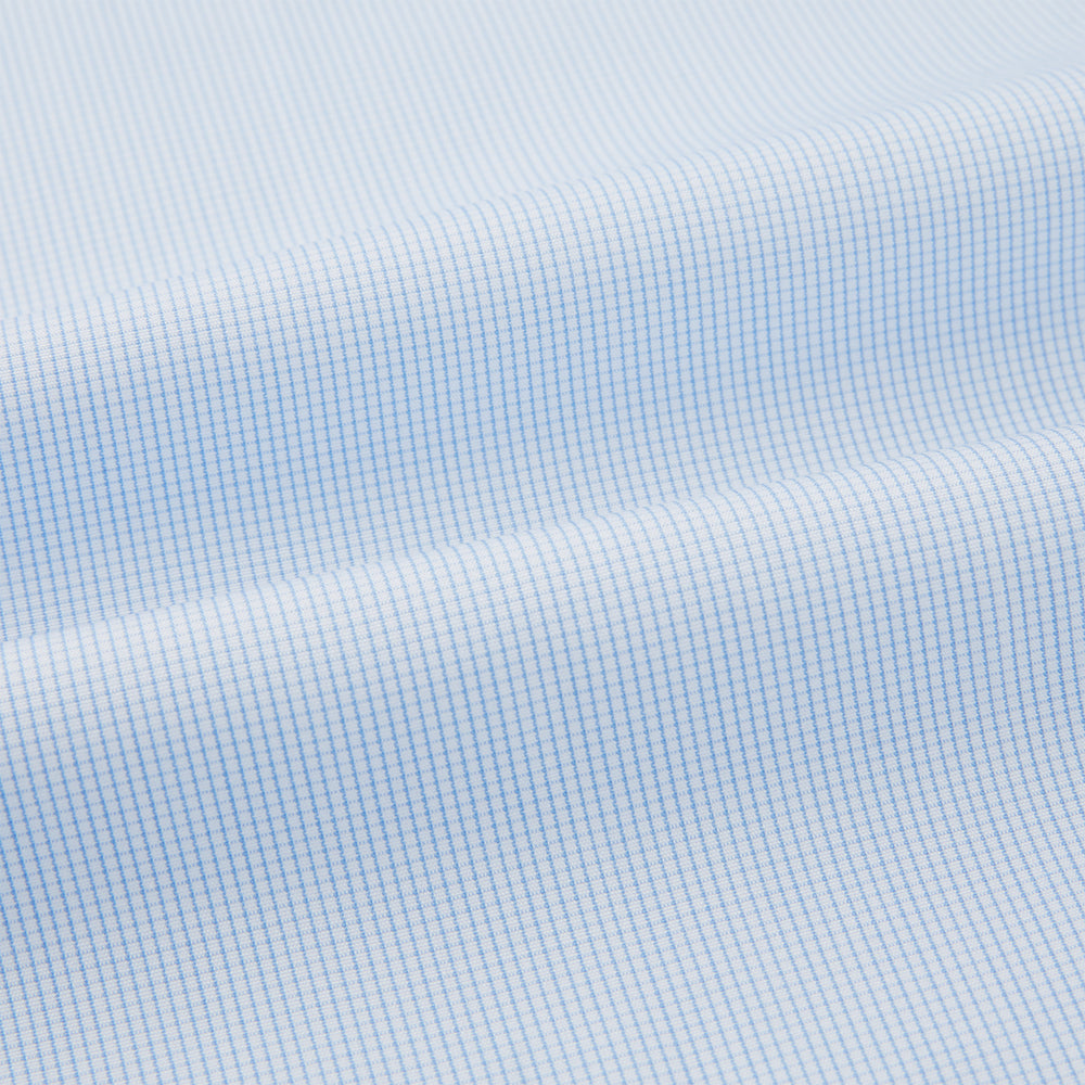 Pale Blue Fine Micro Check Nightshirt