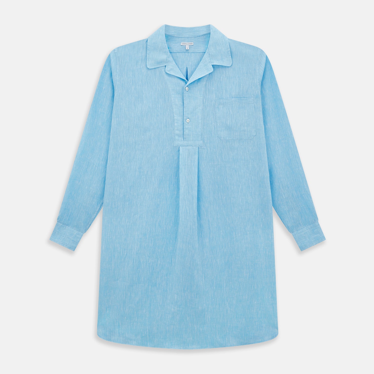 View 1 of product QUARZO NIGHTSHIRT TURQUOISE LINEN