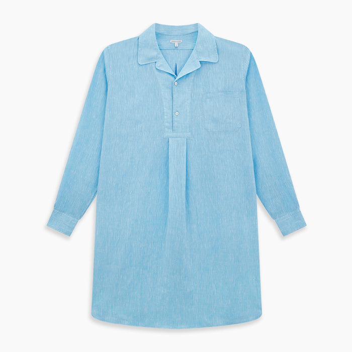 QUARZO NIGHTSHIRT TURQUOISE LINEN Image 5