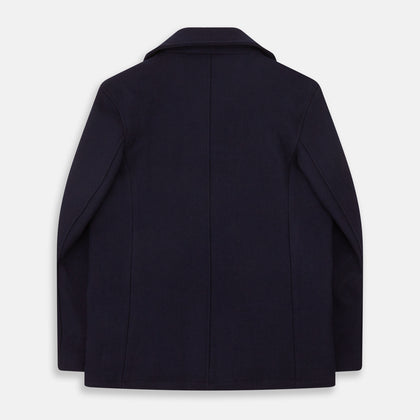 Navy Lambswool Redford Peacoat Image 3