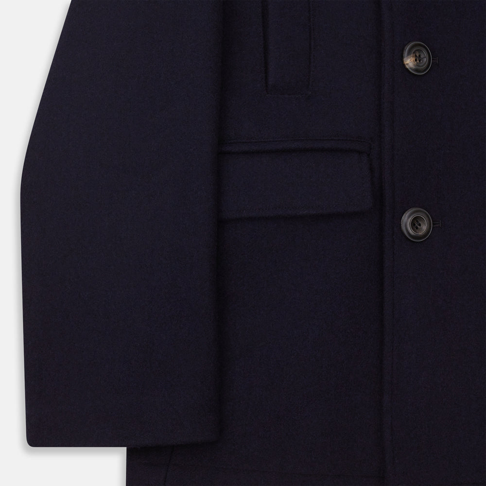 Navy Lambswool Redford Peacoat