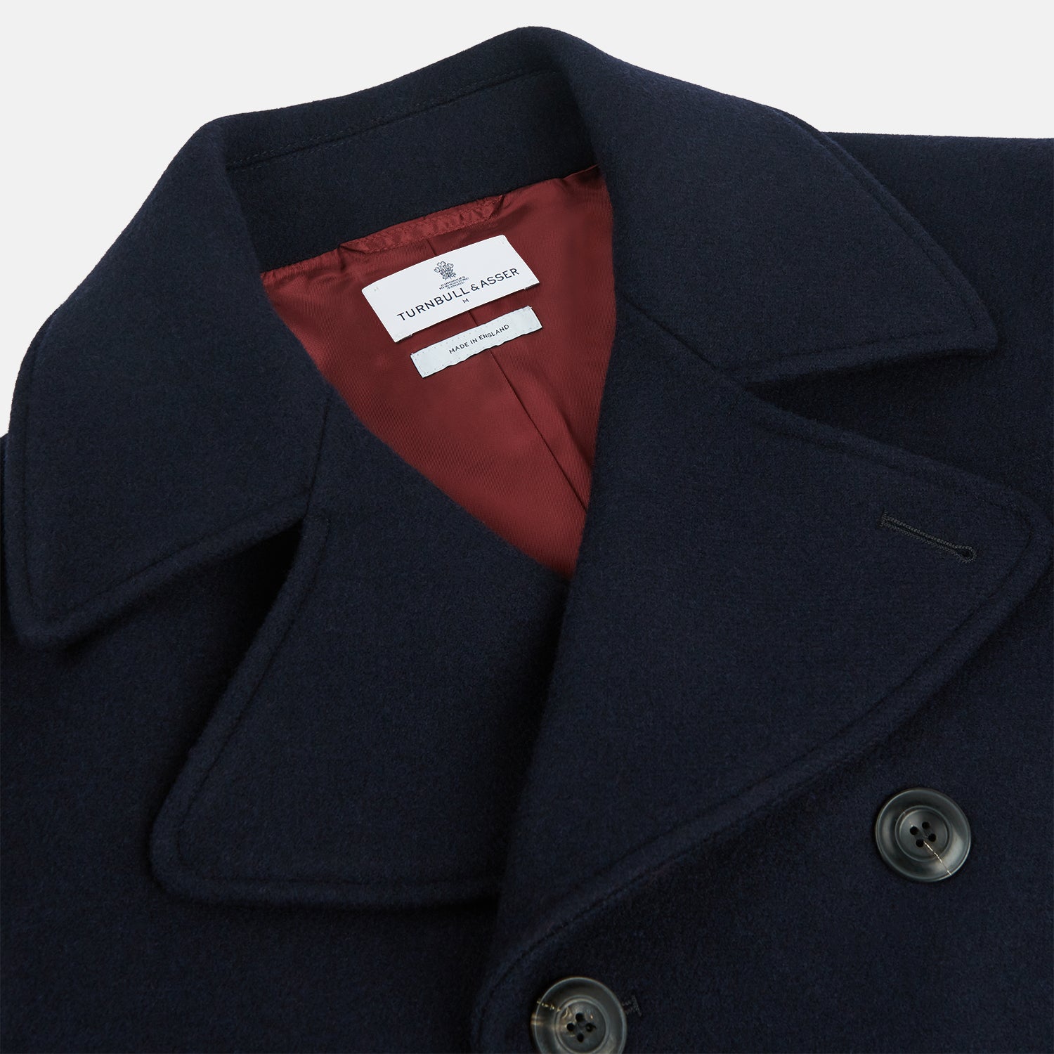 View 2 of product Navy Lambswool Redford Peacoat