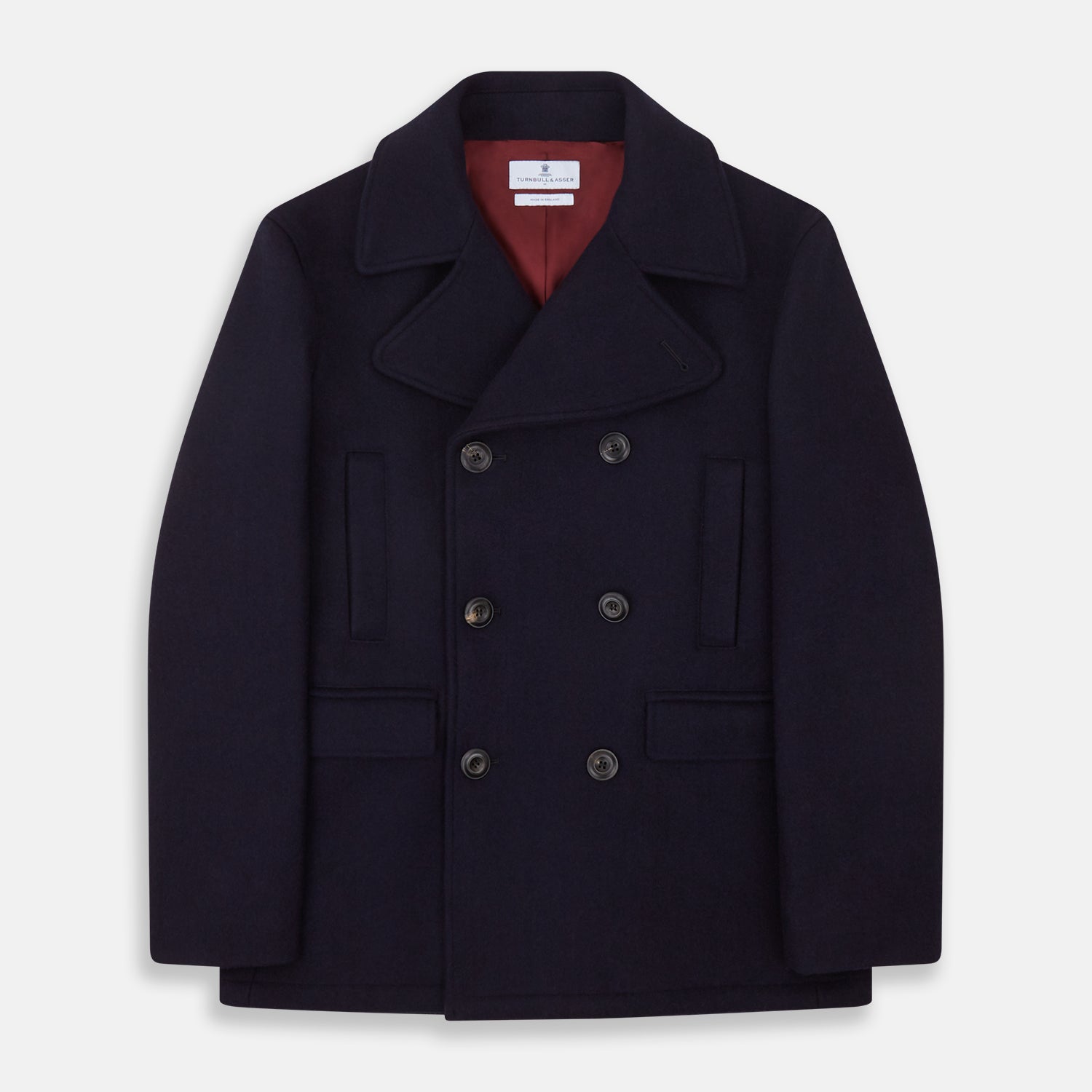 View 1 of product Navy Lambswool Redford Peacoat
