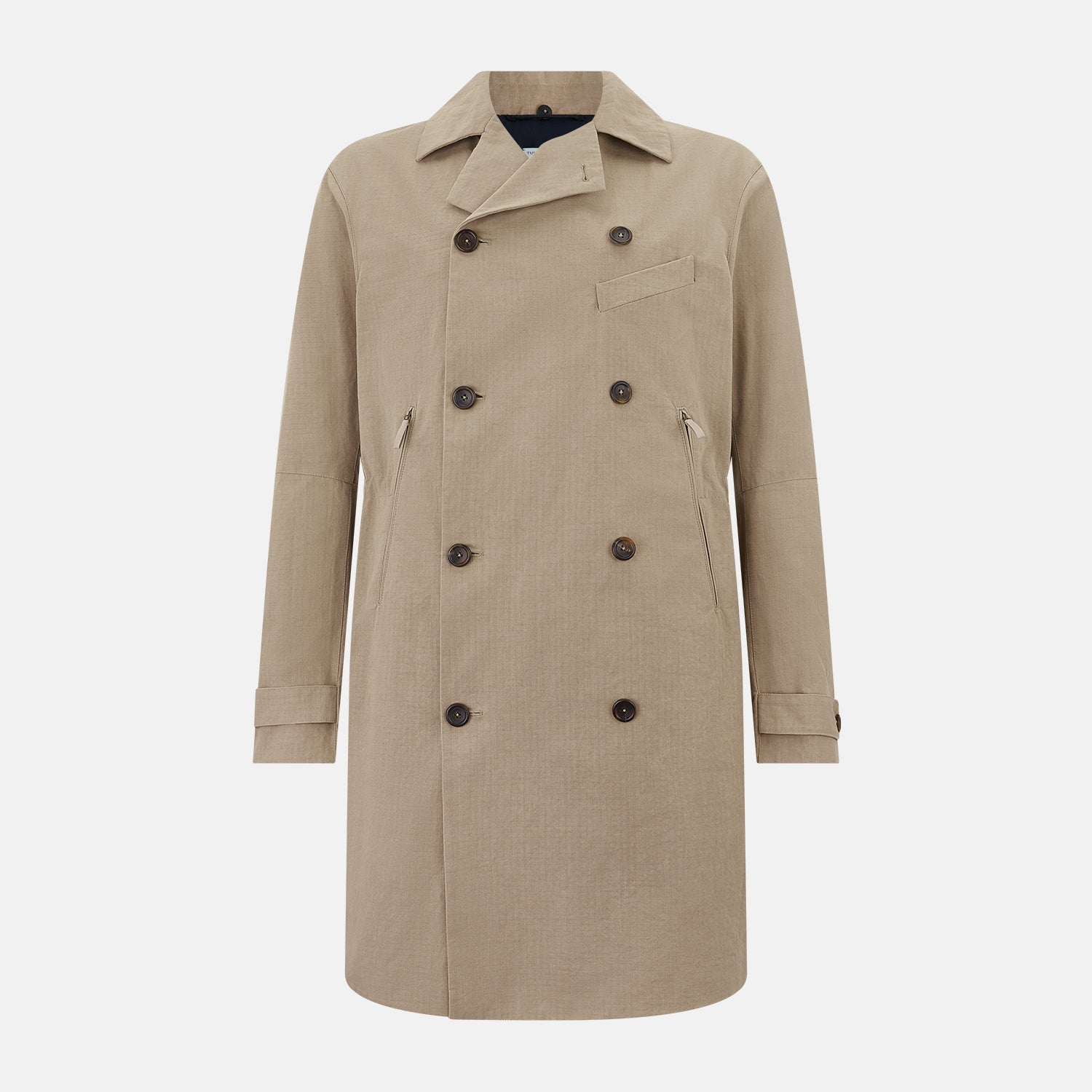View 1 of product LONG DB TRENCH COAT SAND 50