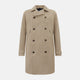 LONG DB TRENCH COAT SAND 50